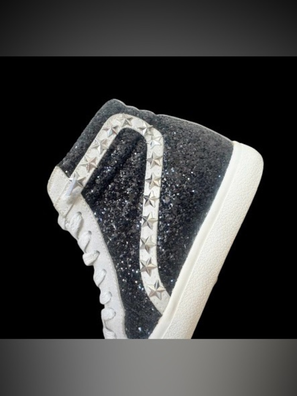 VINTAGE HAVANA Leona glitter high top sneakers women’s tennis shoes size 6 - Picture 6 of 17